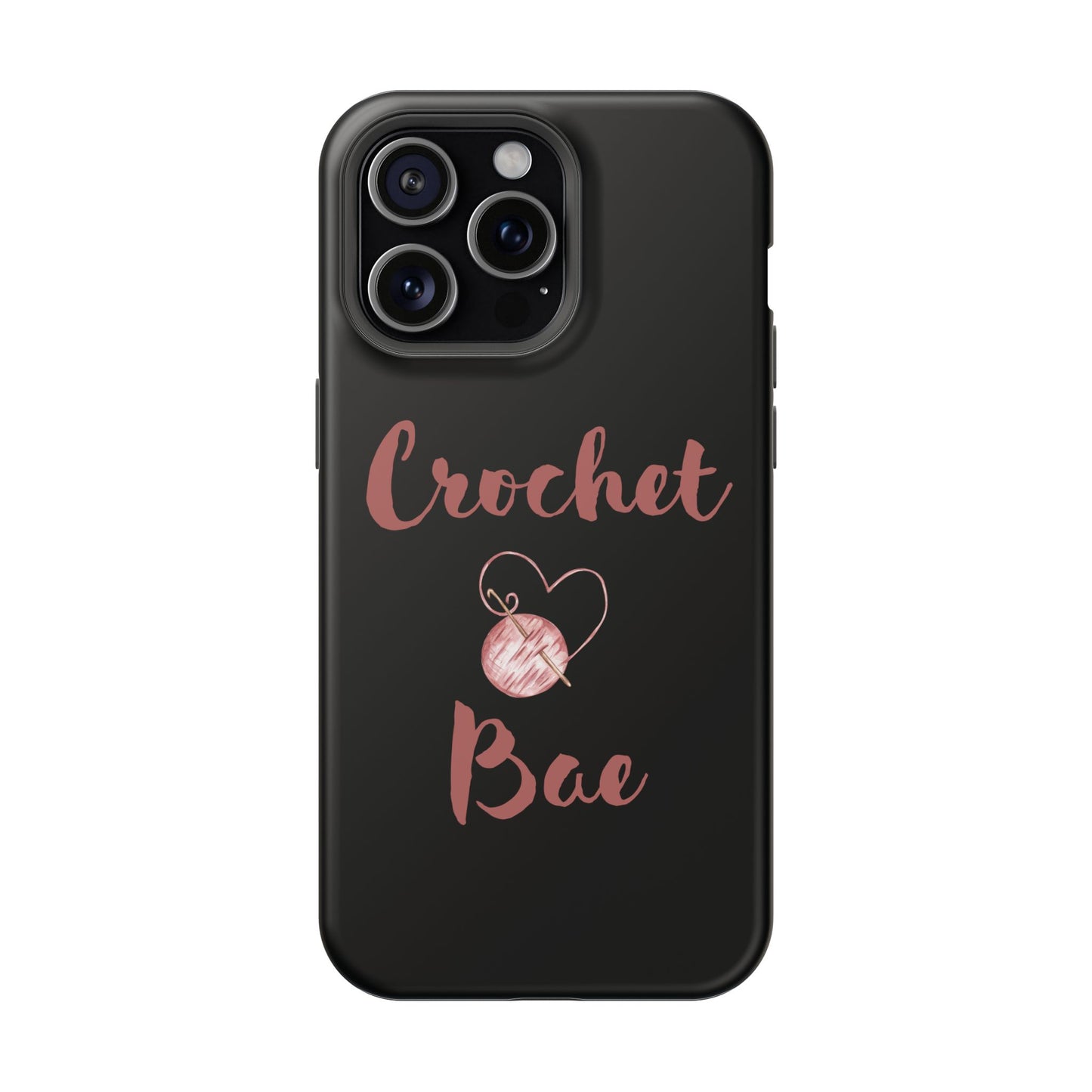 Phone Case - Crochet Bae Design with Heart