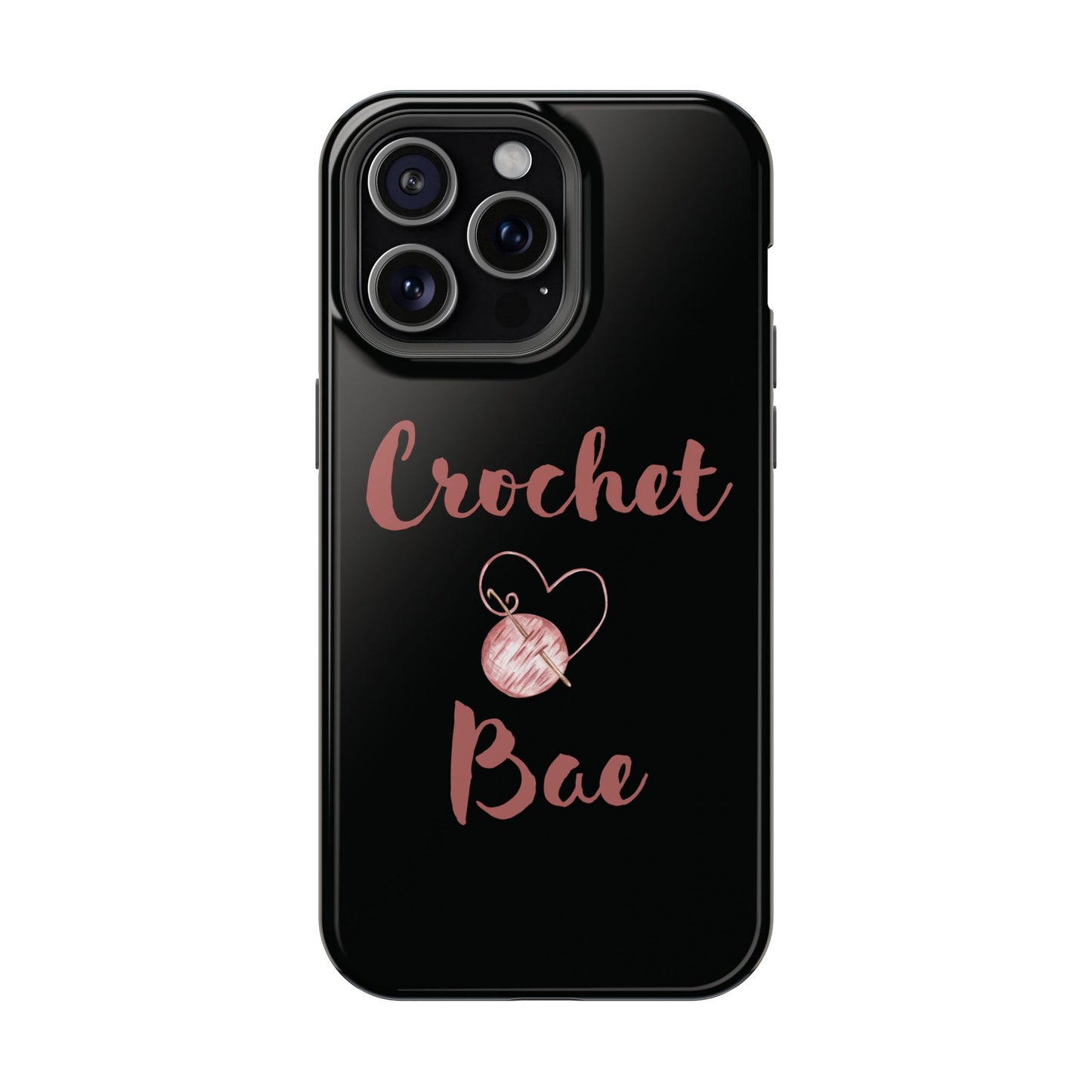 Phone Case - Crochet Bae Design with Heart