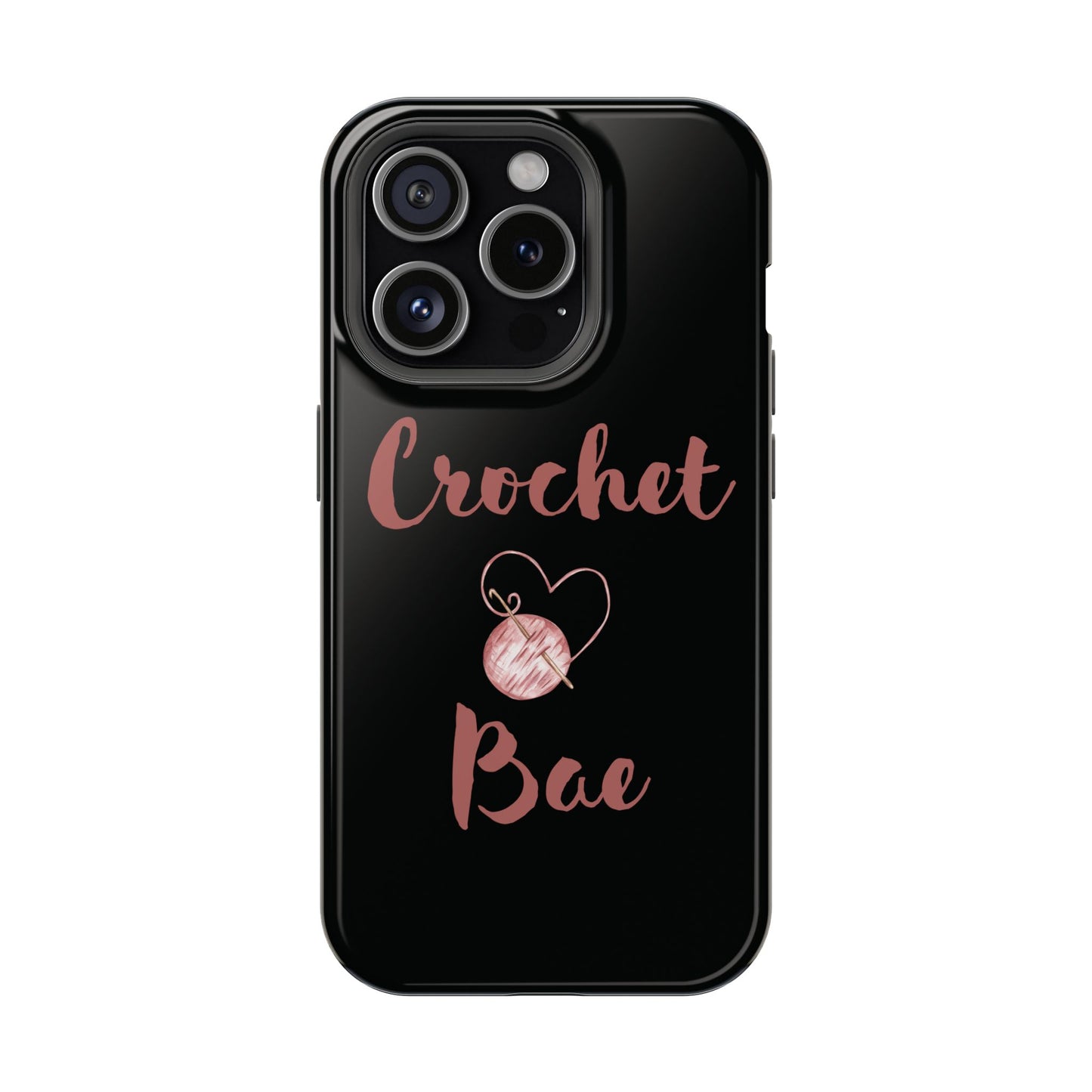 Phone Case - Crochet Bae Design with Heart