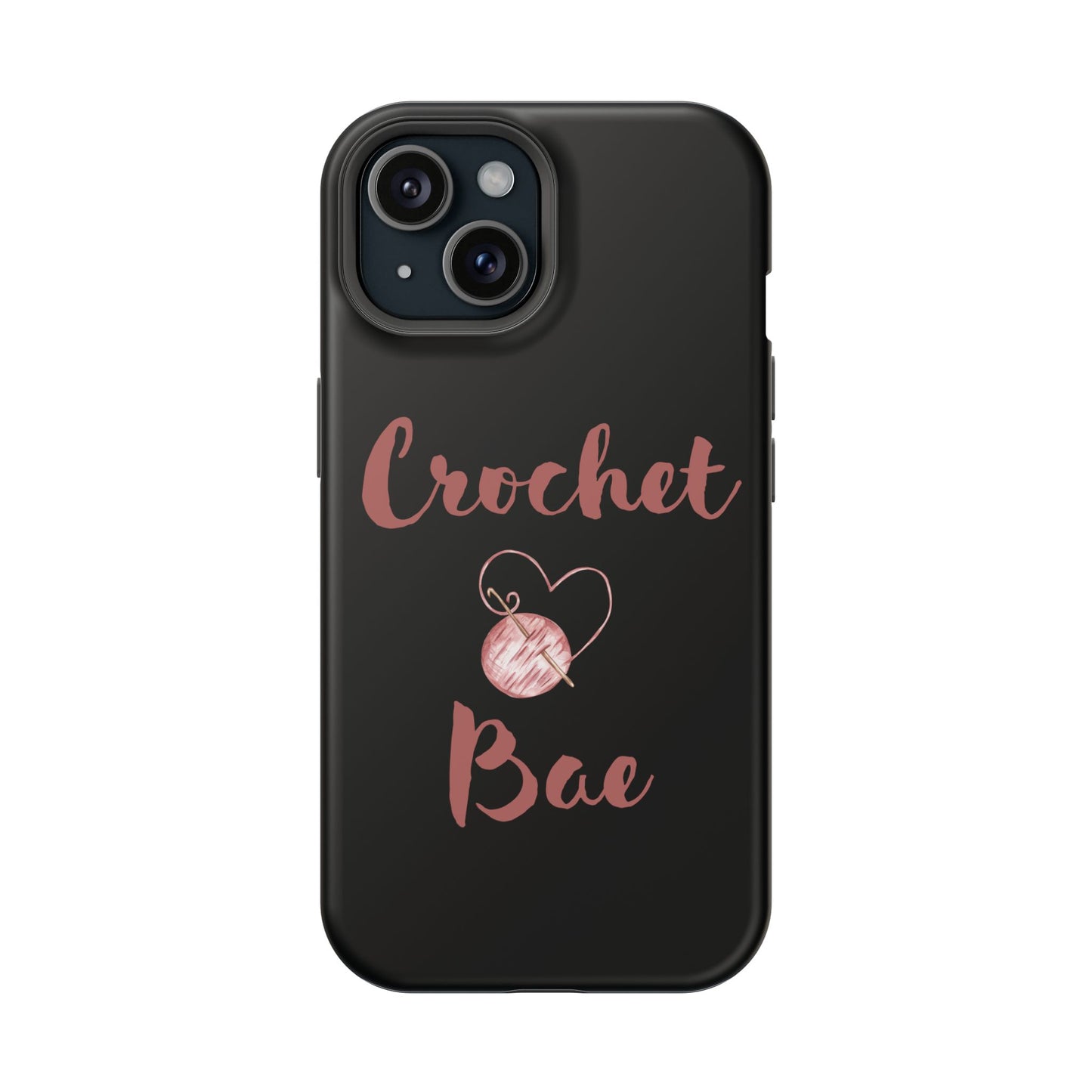 Phone Case - Crochet Bae Design with Heart