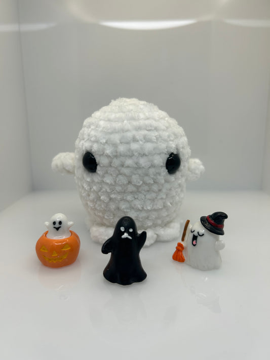 Ghostie the Friendly Crocheted Ghost Plush