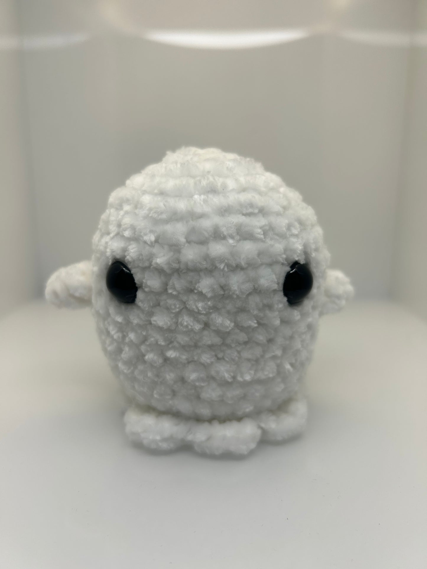 Ghostie the Friendly Crocheted Ghost Plush