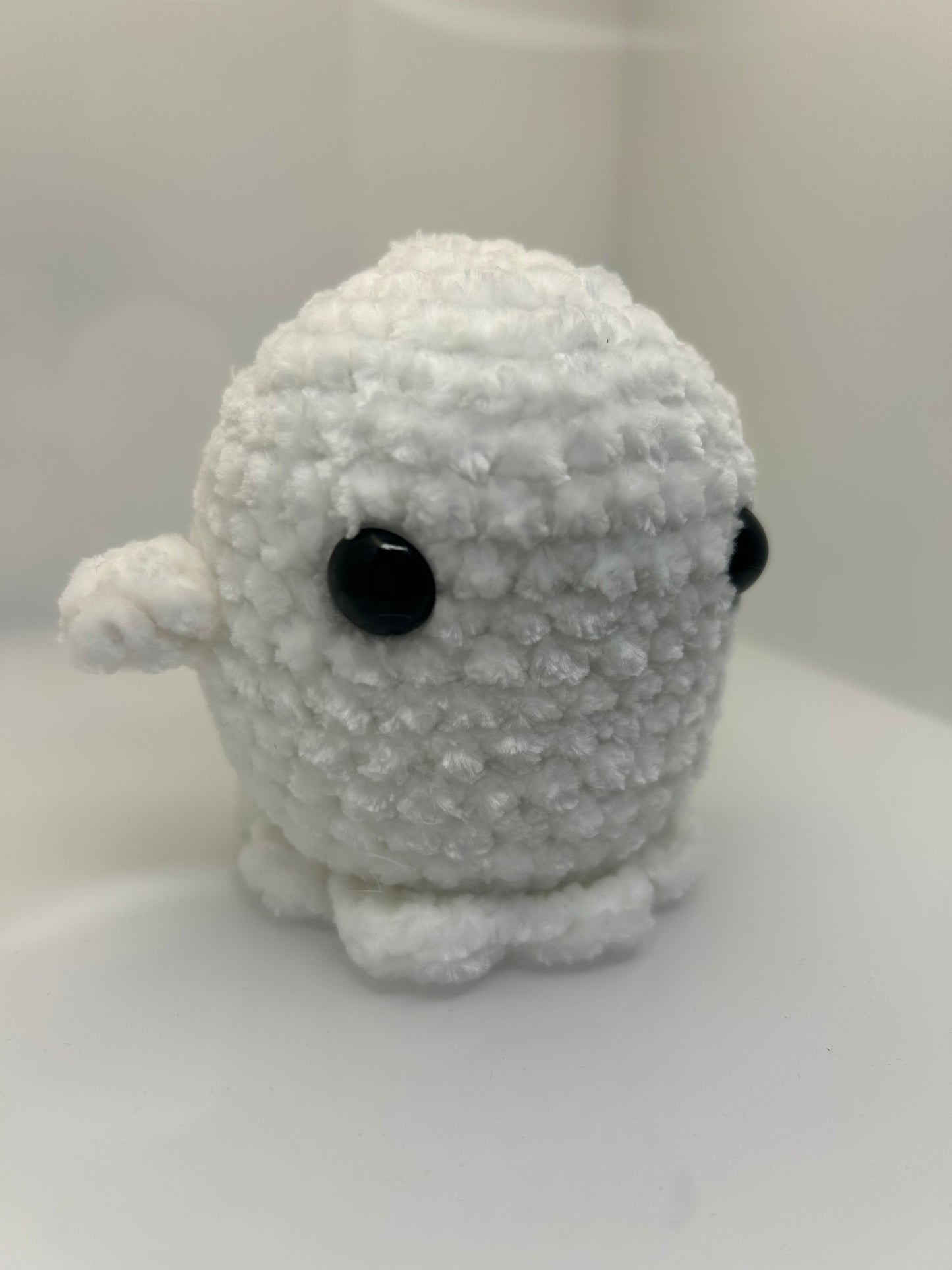 Ghostie the Friendly Crocheted Ghost Plush