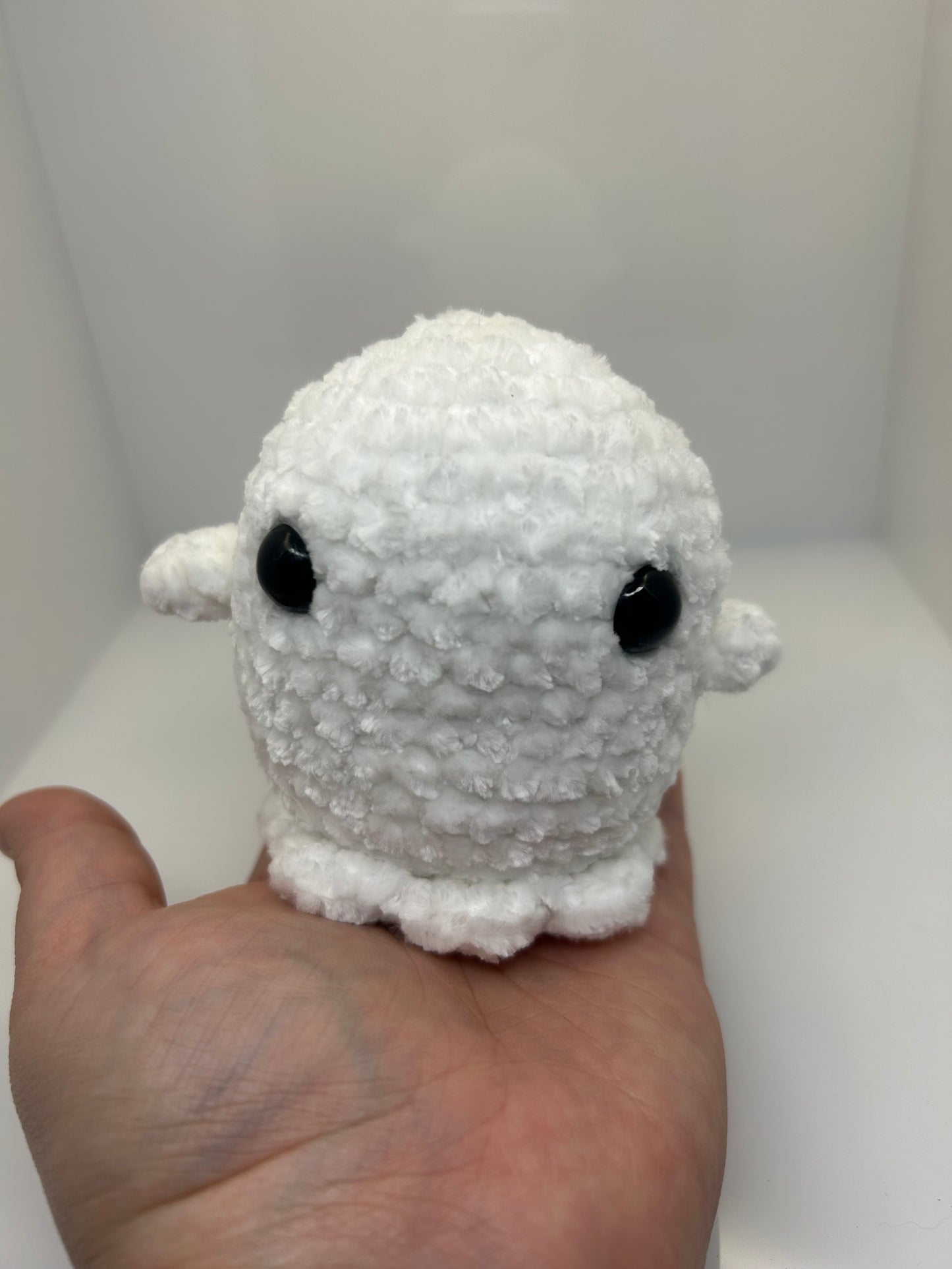 Ghostie the Friendly Crocheted Ghost Plush